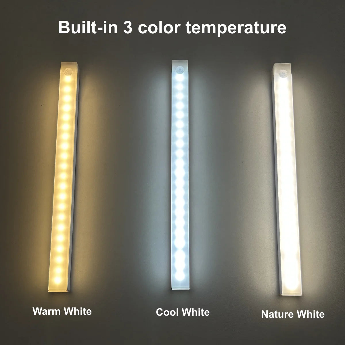 Rechargeable Motion Sensor LED Bar Light: Magnetic Cabinet Lamp