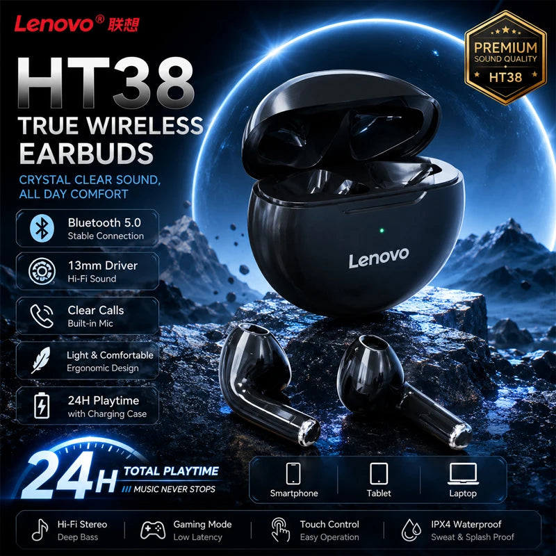 Lenovo XT53 Bluetooth 5.4 Earbuds