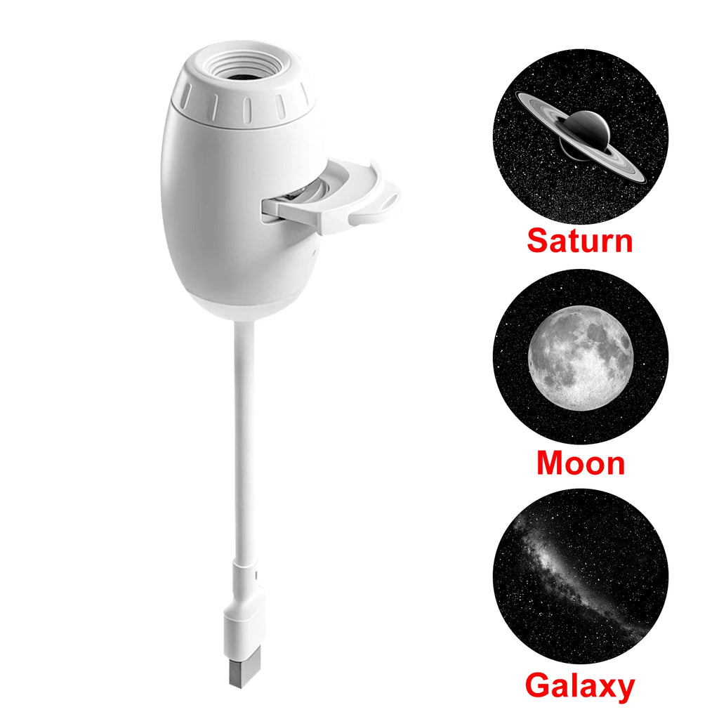 Mini Galaxy Star Projector | 2-in-1 Night Light & Atmosphere Lamp