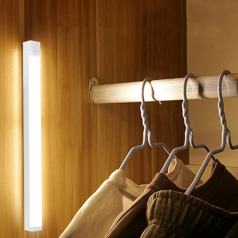 Rechargeable Motion Sensor LED Bar Light: Magnetic Cabinet Lamp
