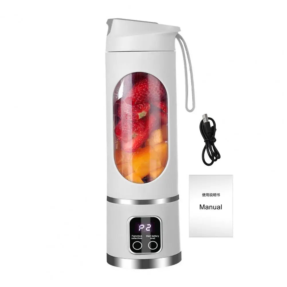 Portable 450ml Blender: Dual-Speed Rechargeable Juicer