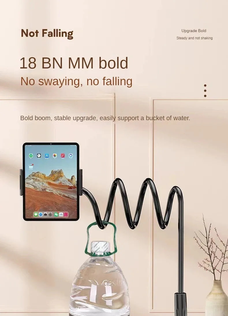 360° Flexible Gooseneck Tablet/Phone Stand with C-Clamp for Bed/Desk