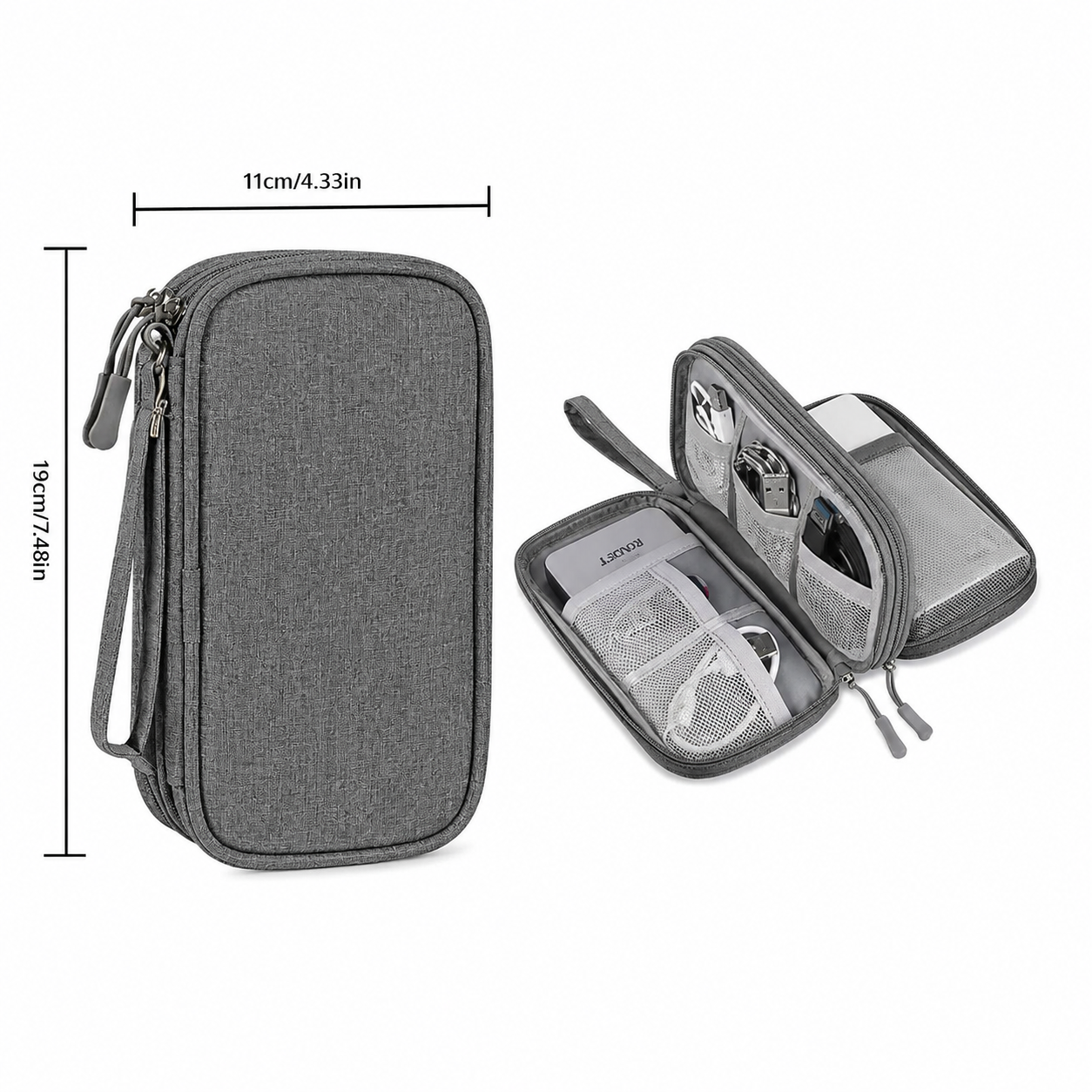 Portable Digital Storage Bag – USB Cable Organizer & Charger Holder