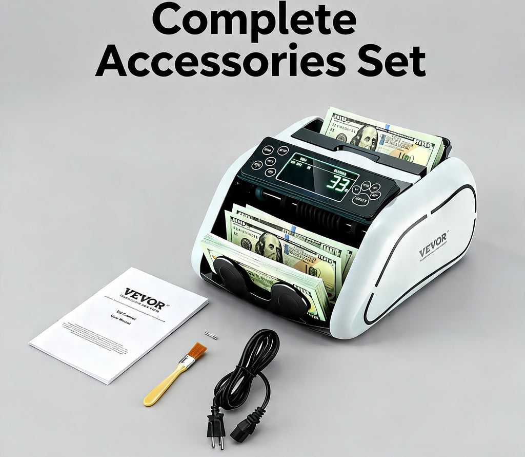 Money Counter with UV/MG/IR/DD Counterfeit Detection