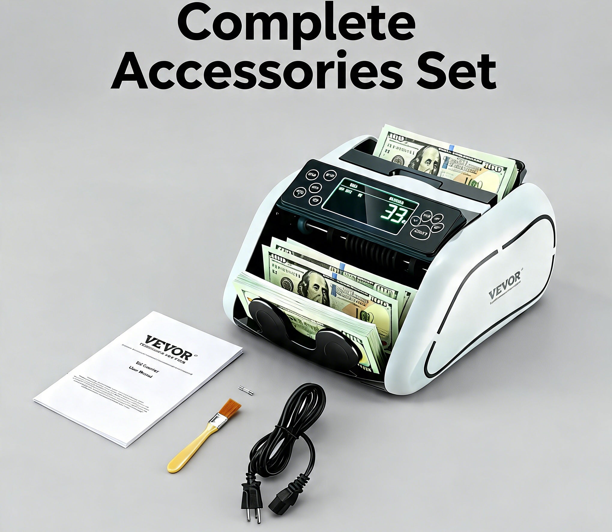 Money Counter with UV/MG/IR/DD Counterfeit Detection
