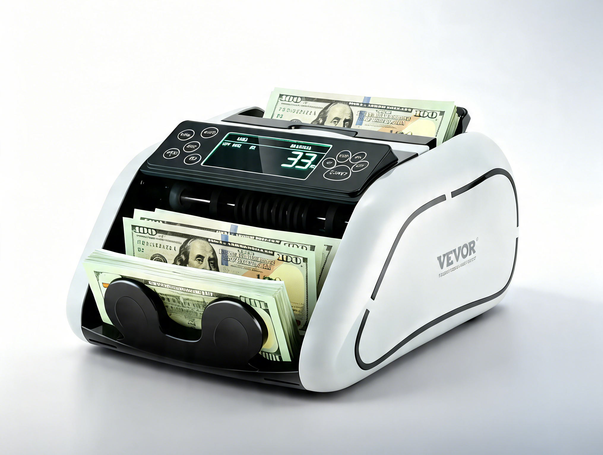 Money Counter with UV/MG/IR/DD Counterfeit Detection